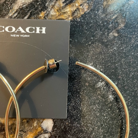 Coach Hoop Earring -Gold - Picture 5 of 5